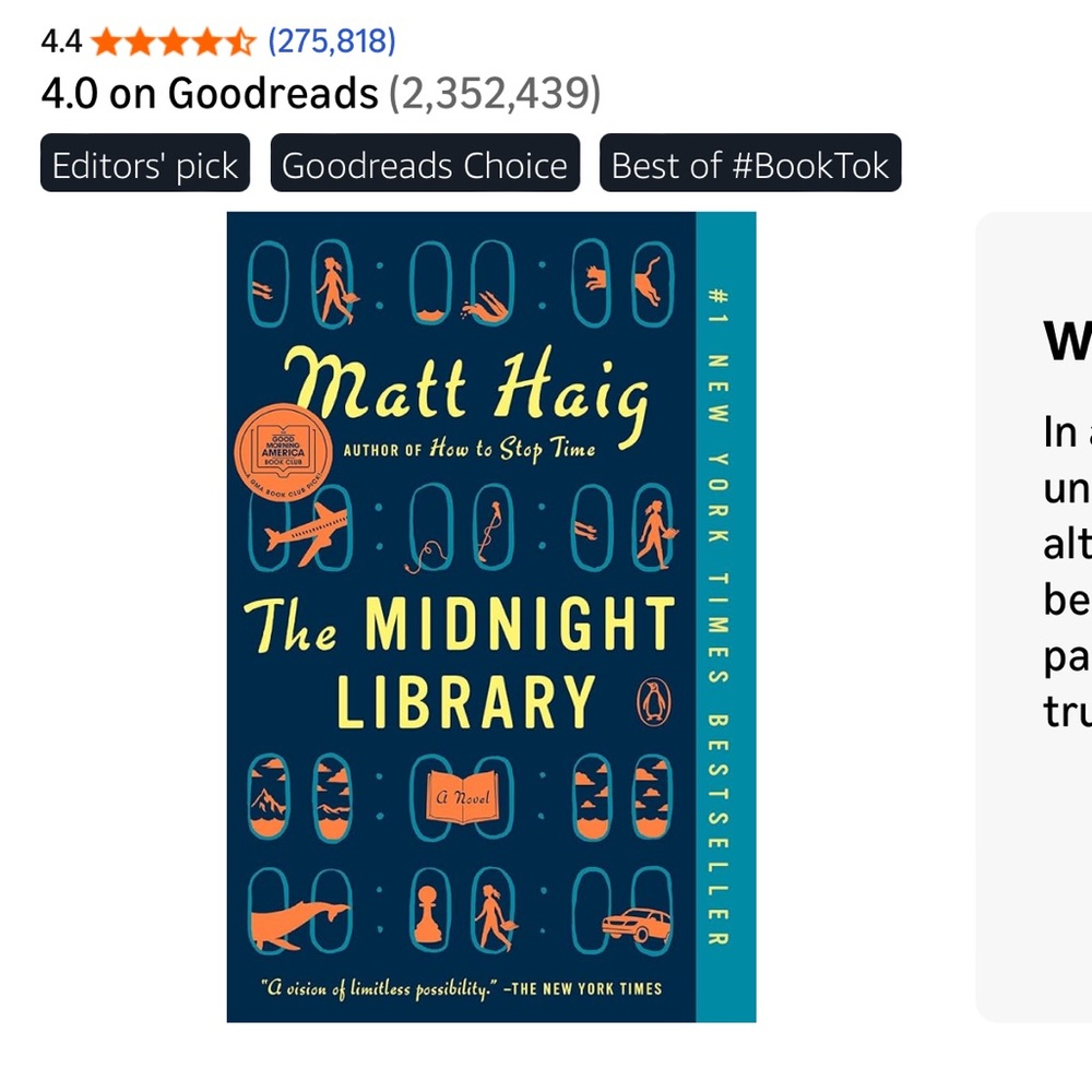 The Midnight Library by Matt Haig
